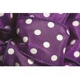 thumbnail image 1 of Purple With White Polka Dots Wired Ribbon, 1 of 1