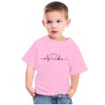 thumbnail image 4 of MeetoTime T-shirt en Coton pour Tout-Petits Garçons Filles Mignon Col Rond Imprimé Saint-Valentin Manches Courtes Été, 4 of 4