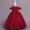 Wine, variant on EGNMCR Evening Gowns for Women, Formal Dresses for Women, Women's Cocktail Dresses Sleeveless Round-Neck Dress Kids Dress Girls Sleeveless Shoulder Princess Dress Flower Mesh Polka Dress Girl Dress