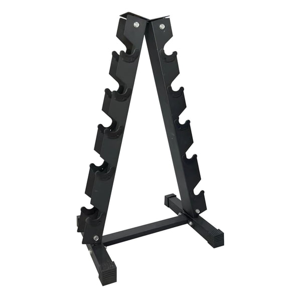 Towallmark Dumbbell Rack Stand Black - 5-Tier A-Frame Heavy Duty Carbon Steel Weight Storage Organizer Home Gym