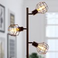 thumbnail image 3 of Brightech Robin Industrial Rustic Pole Tree Floor Lamp w/ 3 Vintage Edison Bulbs, 3 of 10