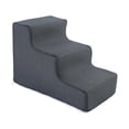 thumbnail image 2 of Dog Stairs Pet Steps Ramp Puppy Stairs Convenient Cat Stairs Dog Steps Removable L 3 Step Dark Grey, 2 of 9