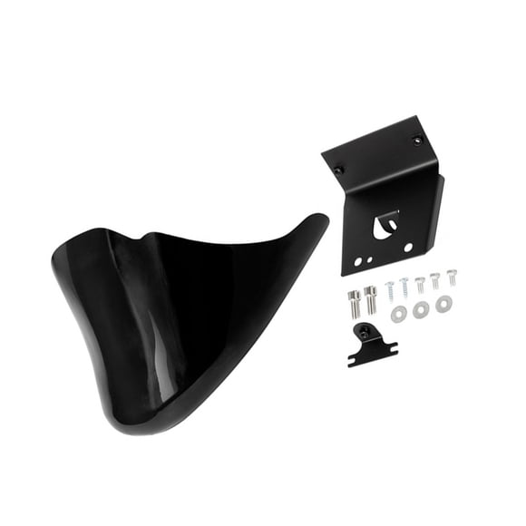 Ruiboury Carénage Inférieur de Menton de Moto de Remplacement Mentons avant Protecteur de Becquet Garde Motos Mise à Niveau Modifié Pièces de Rechange Noir Lustré