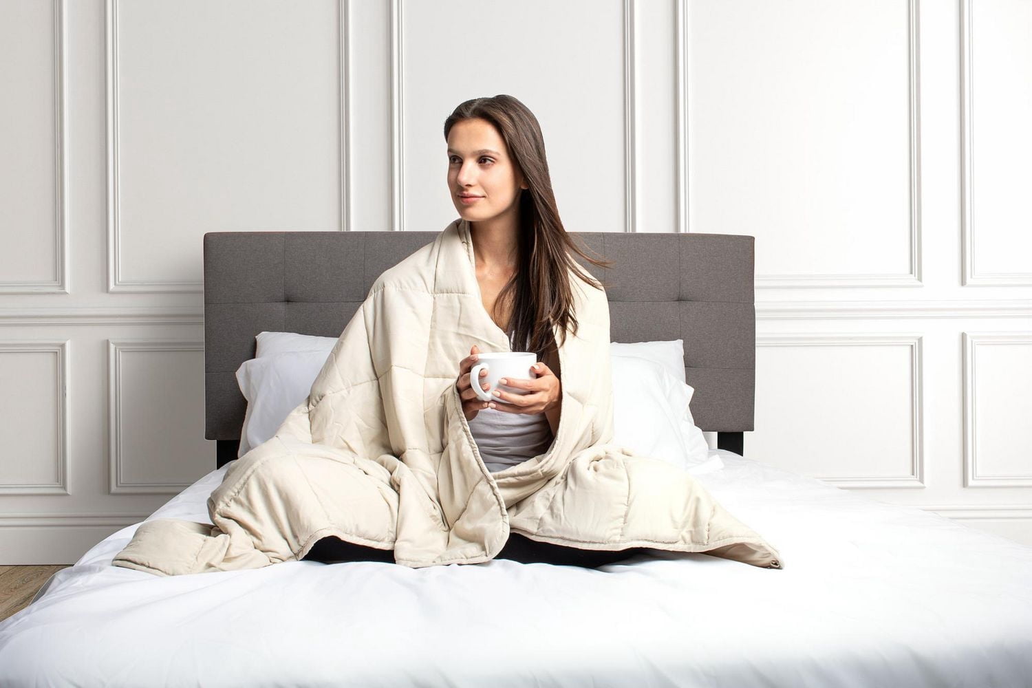 Safdie & Co. Weighted Blanket Taupe