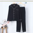 thumbnail image 1 of Hot ! TIMIFIS Mens Pajama Set Soft Long Sleeve Pajamas for men Lightweight Button Up Sleepwear Lounge Pjs Set With Pockets pring/Summer, 1 of 3