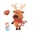 thumbnail image 2 of Christmas Static Sticker Fridge Window PVC Decal Home Office Shop Self-adhesive Decoration, Animal, 2 of 8