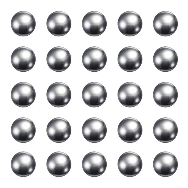 Unique Bargains Billes de Précision Diamètre 12 mm G200 Acier Inoxydable 201 pour Roulements Lot de 60