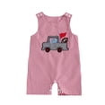 thumbnail image 4 of GDREDA Barboteuse Brodée de Rugby pour Garçons Combinaison Douce Tenue à Thème Sportif pour Tout-Petit à Dix-Huit Mois Adorable Extensible Fermeture à Boutons-Pression Confortable au Quotidien Rouge,3-6 Mois, 4 of 4