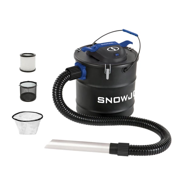 Snow Joe Bagless Corded Electric Ash Vacuum Cleaner with 4.8 Gallon Metal Canister, 5-Amp