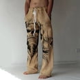 thumbnail image 4 of Men's Sweatpants Pants Soft Training Pants Men Comfy Loose Fit Wide Men Colorful Pants Leg Trousers Sports Running House Memory Jogger Pants Drawstring, 4 of 8