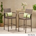 thumbnail image 3 of Noble House Delfina Tabouret de Bar en Osier Mélange Extérieur (Ensemble de 2), 3 of 4