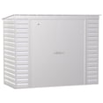 thumbnail image 1 of Arrow Select 8 x 4 x 6 ft Flute Grey Steel Storage Shed, 1 of 6