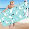 thumbnail image 3 of Sandproof Beach Blanket Lightweight Microfiber Beach Towel Super Lightweight Colorful Bath Towel Sandproof Beach Blanket Multi-Purpose Towel for Travel Swimming Pool 30X60 Inch, 3 of 4