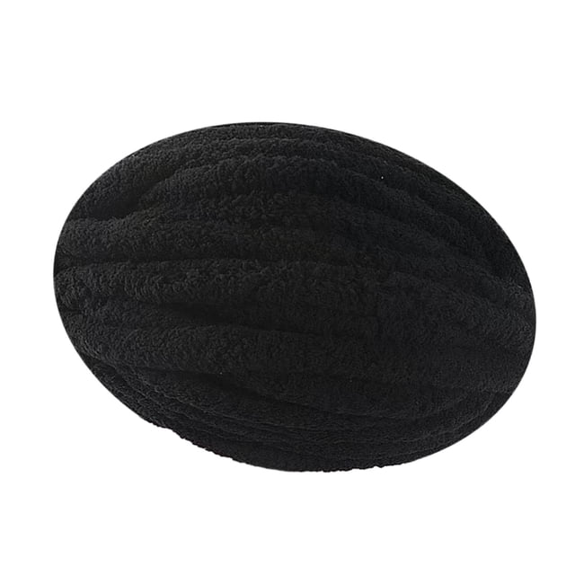 Thick Chunky Yarn Arm Knitting Yarn for Knitted Blanket Mat Scarf Rug Making Black