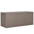 thumbnail image 1 of vidaXL Garden Storage Box 270L Brown PP Wood Look, 1 of 5