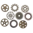 thumbnail image 2 of Solid Oak Steampunk Metal Accents 9/Pkg-Gears - STEAM017, 2 of 2