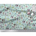 thumbnail image 3 of Soimoi Viscose Chiffon Fabric Scissor,Buttons & Machine Sewing Printed Fabric 1 Yard 42 Inch Wide, 3 of 3