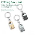 thumbnail image 2 of Folding Box Nail Clippers, Cat Pattern Stainless Steel Mini Nail Cutter with Keyring, Flip Open Finish Mini Size Folding Box Nail Clippers, Cute Nail Clippers That Can Be Carried Around K2K1, 2 of 7