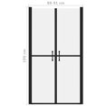 thumbnail image 3 of vidaXL Shower Door Frosted ESG (88-91)x190 cm, 3 of 3