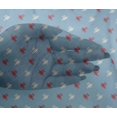 thumbnail image 4 of oneOone Viscose Chiffon Fabric Hash Sign Kasuri Printed Fabric 1 Yard 42 Inch Wide, 4 of 4