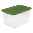 thumbnail image 2 of Sterilite 64 Qt Latching Clear Plastic Holiday Storage Container, (18 Pack), 2 of 10