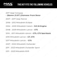thumbnail image 3 of MAX Advanced Brakes - Front Brake Kit For 2007-2020 Mitsubishi Outlander, 2011-2023 Outlander Sport| Carbon Ceramic Brake Pad and Rotor Kit| Daily Driving Geomet Coated Brake Rotors, 3 of 9