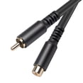 thumbnail image 2 of MesaSe Câble d'Extension Audio Vidéo RCA Mâle vers Femelle 1,8/3/6m Adaptateur de Cordon d'Extension, 2 of 9