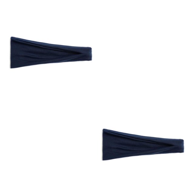Wweixi Elastic Hair Bands For Comfort And High Elasticity Sweat Absorption 4dark blue 1 2Set