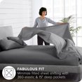 thumbnail image 3 of Ivy Union Microfiber Sheet Set - Breathable - Deep Pocket, King, Gray, 3 of 6