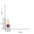 thumbnail image 3 of Angara Collier en Améthyste Naturelle - Pendentif Solitaire en Améthyste Ronde 1,7 ct Nœud Infini en Or Jaune 14K pour Femmes, 3 of 8