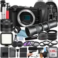 thumbnail image 1 of Canon EOS R50 V Mirrorless Camera with RF-S 14-30mm + 420-800mm Super Telephoto Zoom Lens + 128GB Memory Card + Backpack + Tripod + ZeeTech Accessory Bundle, 1 of 5
