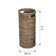 thumbnail image 5 of Kouboo La Jolla Round Rattan Umbrella Stand with Water Catch Black-Wash, 5 of 5