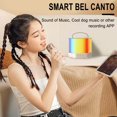 thumbnail image 4 of Microphone Microphone Audio Bluetooth Sans Fil Petit Haut-Parleur Karaoké Familial pour Enfants, 4 of 9