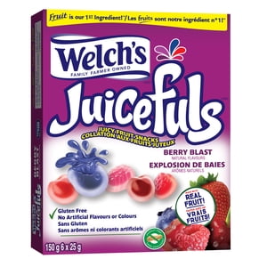 Welch's Fruit Snacks, Berry Blast, 6 bags Snack Box, Gluten Free Snacks