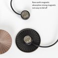 thumbnail image 4 of yingyy 1/2/3/5 2 Pieces Curtain Tieback Round Polyester Replacement Simple Style Household Kitchen Sunshade Drape Fixing Fastener Black 1 Pc, 4 of 6