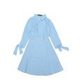 thumbnail image 1 of INSPIRE CHIC Robe-Chemise Patineuse en Coton pour Femmes à Col, Manches 3/4, Boutonnée, 1 of 6