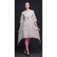 thumbnail image 4 of Bimba Hauts Imprimés Floraux Feuilles Roses et Tulipes pour Femmes Kurti Asymétrique Robe d'Été pour Filles Grand, 4 of 6