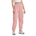 thumbnail image 1 of Timegard Womens Pants High Waisted Pants Work Office Trouser Casual Ankle Length Solid Color Pants with Pockets, 1 of 7