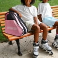 thumbnail image 4 of Breathable Skates Bag Case Roller Skates Inline Skates Ice Skates Roller Skating Pink, 14.96" x 14.96" x 11.42", 4 of 8