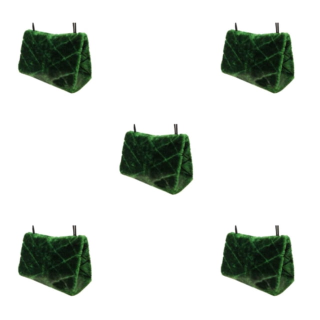 Decodeary Universal And Durable Bird Cage With Soft Fabric For Canaries And Parrots green S (17x16x12cm) 5Set