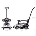 thumbnail image 3 of Aosom 3 in 1 Ride on Push Car, Licensed Kids Sliding Car, White, 3 of 10