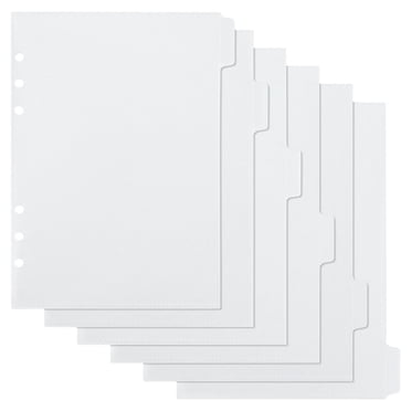 6 Feuilles de Pochettes de Classeur Portefeuille de Documents Pochettes de Classeur Chemises en Plastique Sac