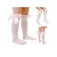 thumbnail image 2 of FOCUSNORM Baby Girls Knee High Socks Cable Knit Cotton Socks with Bow, 2 of 10