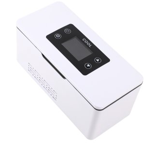 Réfrigérateur de voiture, refroidissement rapide Température constante 10600mAh LED Boîte de réfrigérateur à insuline Mini Ajustable pour la maison