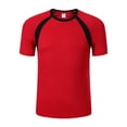 thumbnail image 3 of Jowowha Mens UPF 50+ UV Rash Guard Sun Protection Swim Shirt Quick Dry Athletic Running Fishing T-shirt Red XXL, 3 of 6
