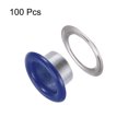 thumbnail image 3 of Unique Bargains 100PCS Grommets Eyelets 3/10 Inch (8mm) ID Hole Metal Self Backing Eyelet with Washers for Leather Dark Blue, 3 of 7
