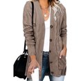 thumbnail image 2 of 2025 Womens Casual Knit Cardigan Open Cardigans for Women Plus Size Sweater Large Size Loose Open Long Cardigans for Women Button, 2 of 4