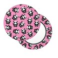 thumbnail image 2 of Easygdp Cute Panda Print Easy To Install Bar Stool Covers&Stool Covers Round&Elastic Stool Cover, Barstool Covers,Washable&Bottom With Elastic Edge-14 inch, 2 of 7