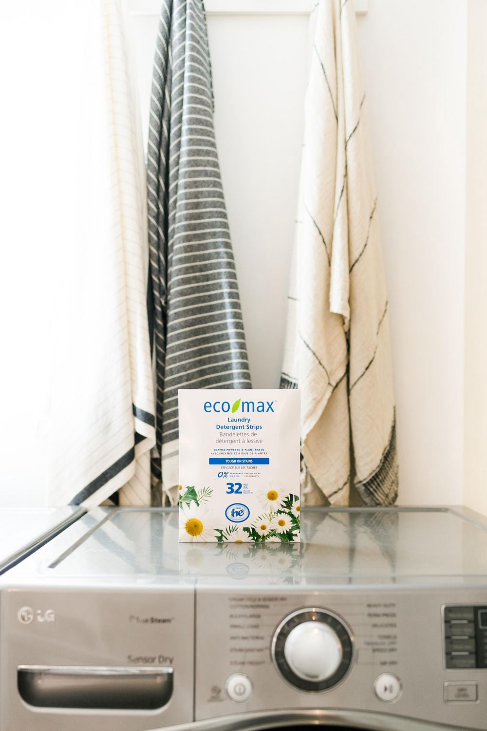 Bandelettes de detergent à lessive sans parfum