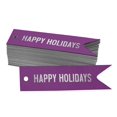 thumbnail image 1 of Inkdotpot Real Silver Foil Happy Holiday Tags Favor Hang Paper Tags 50 Pieces, 1 of 1